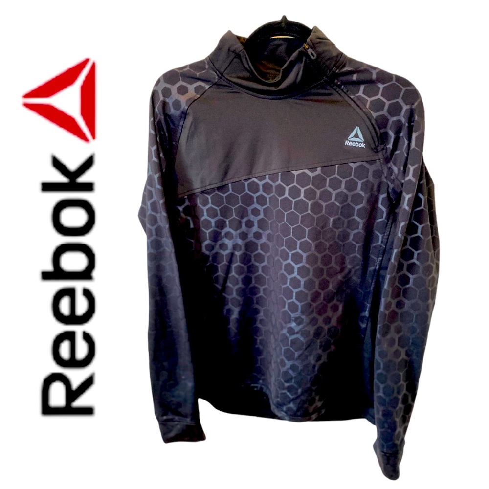 Reebok Black Zip Up Top